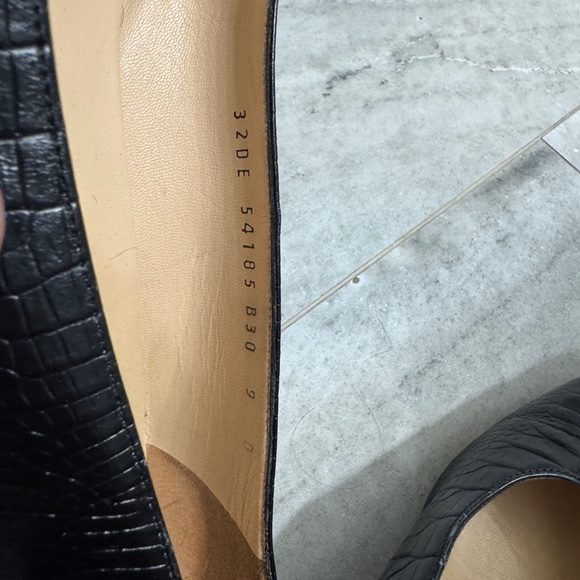 Salvatore Ferragamo Boutique vintage Croc-Embossed Women's Shoes size 9B - Picture 4 of 5